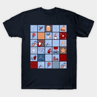 Christmas Gifts |  Snowman Seamless Pattern 2022 T-Shirt